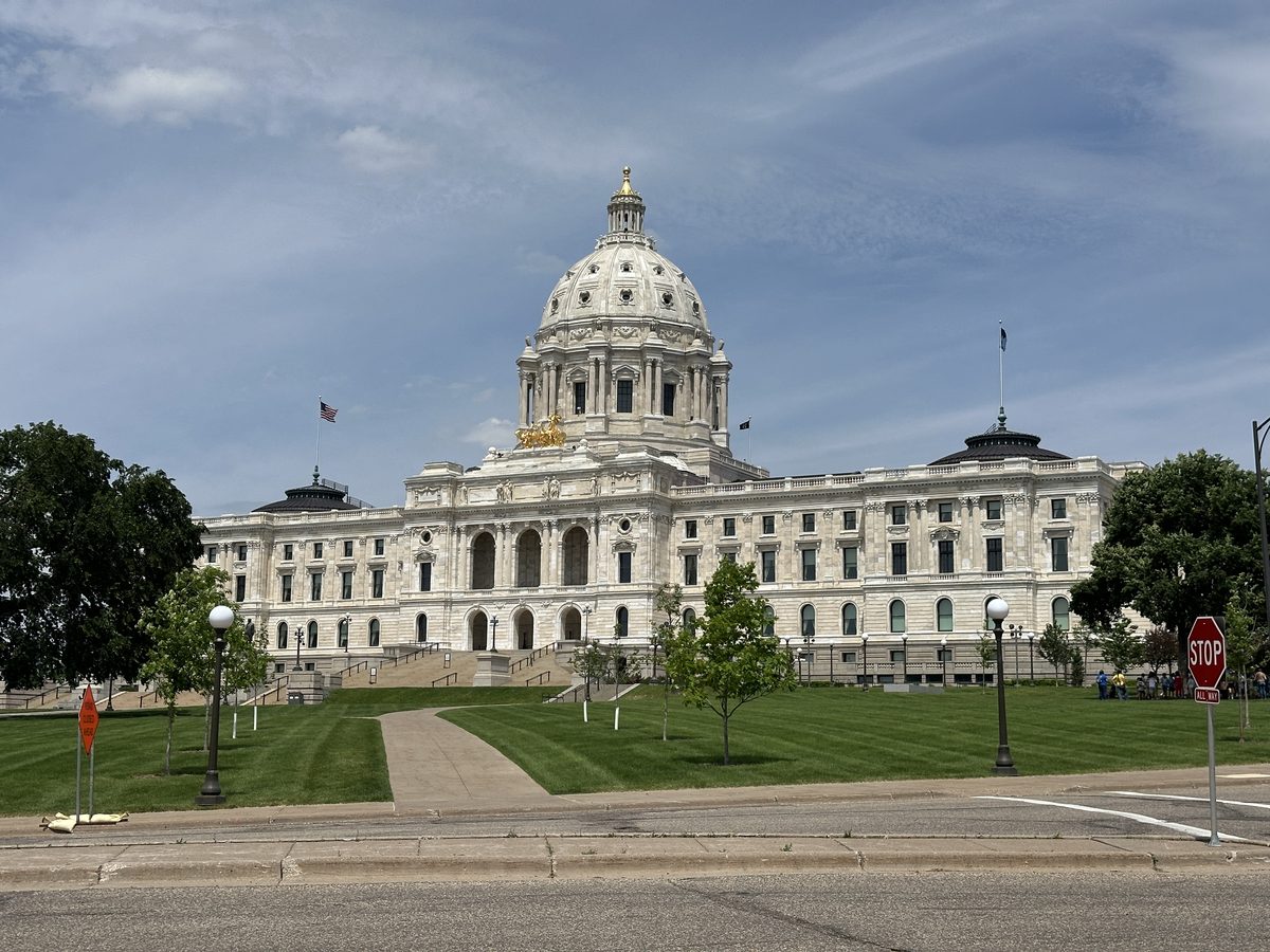 Exterior of the Minnesota State Capitol in Saint Paul, Minnesota