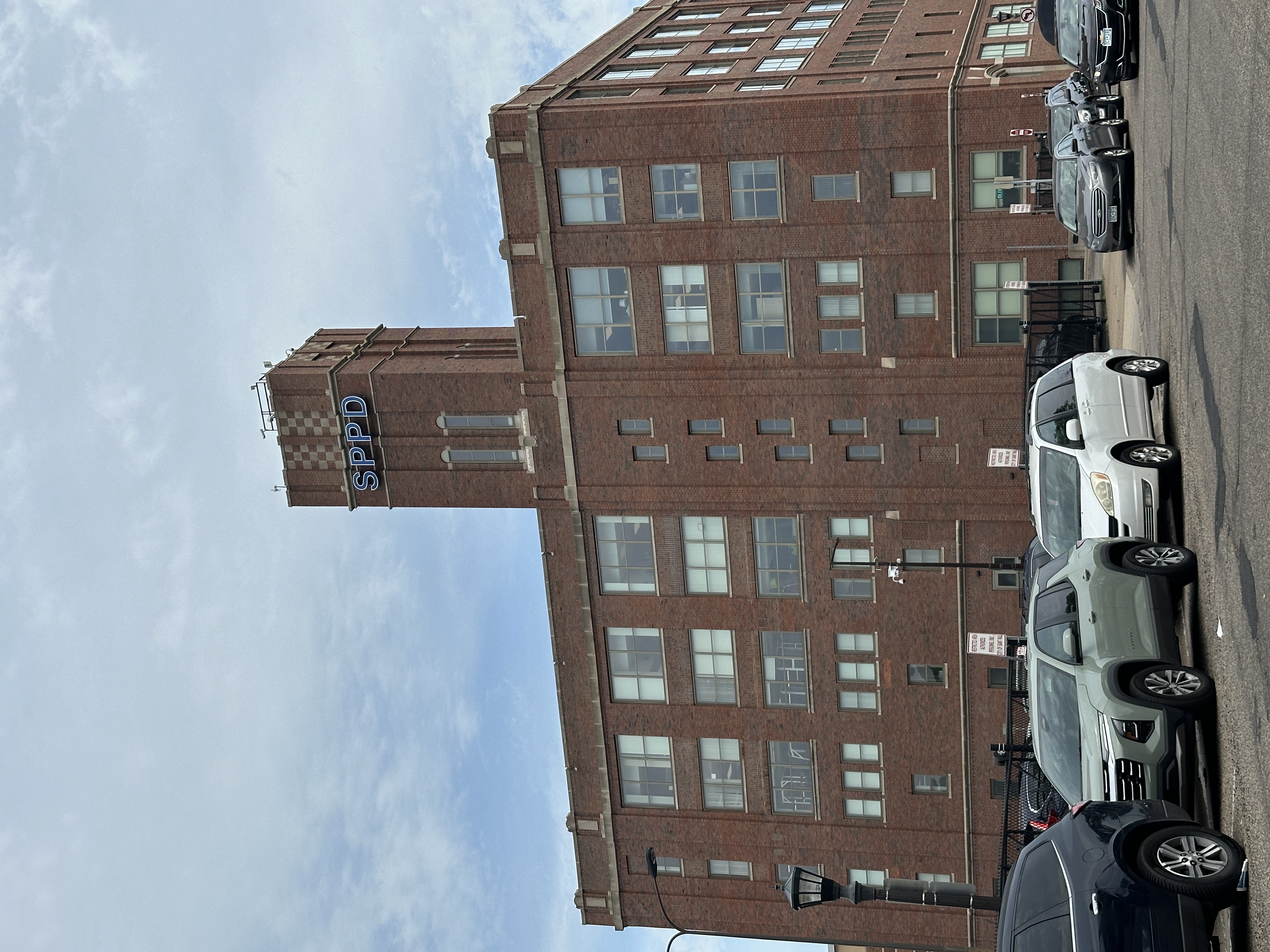 Exterior of the Saint Paul Police Department Headquarters building, which houses the department's Records Unit